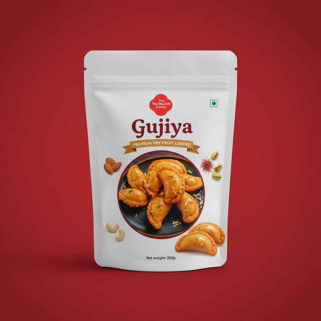 Gujiya - Premium Dry Fruit Loaded Sweet (250g)
