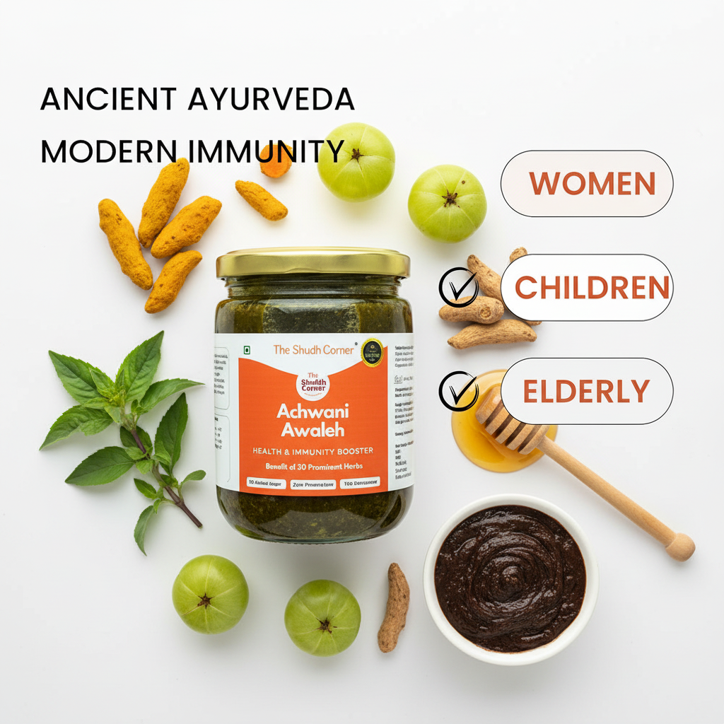 Bright flat lay Adwani Awaleha composition