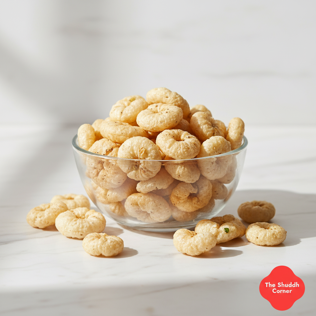 Roasted Makhana with The Shuddh Corner Logo