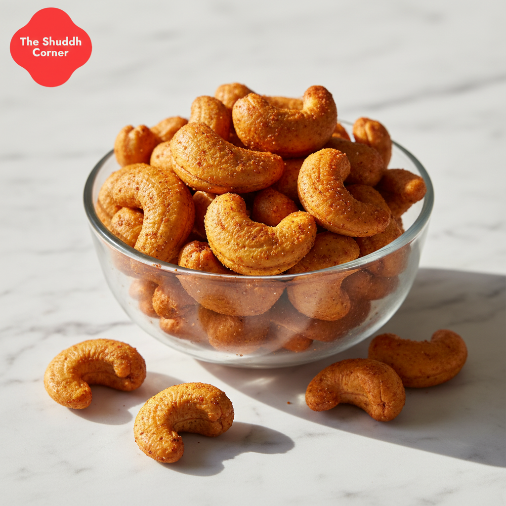 Roasted Masala Kaju in Bowl