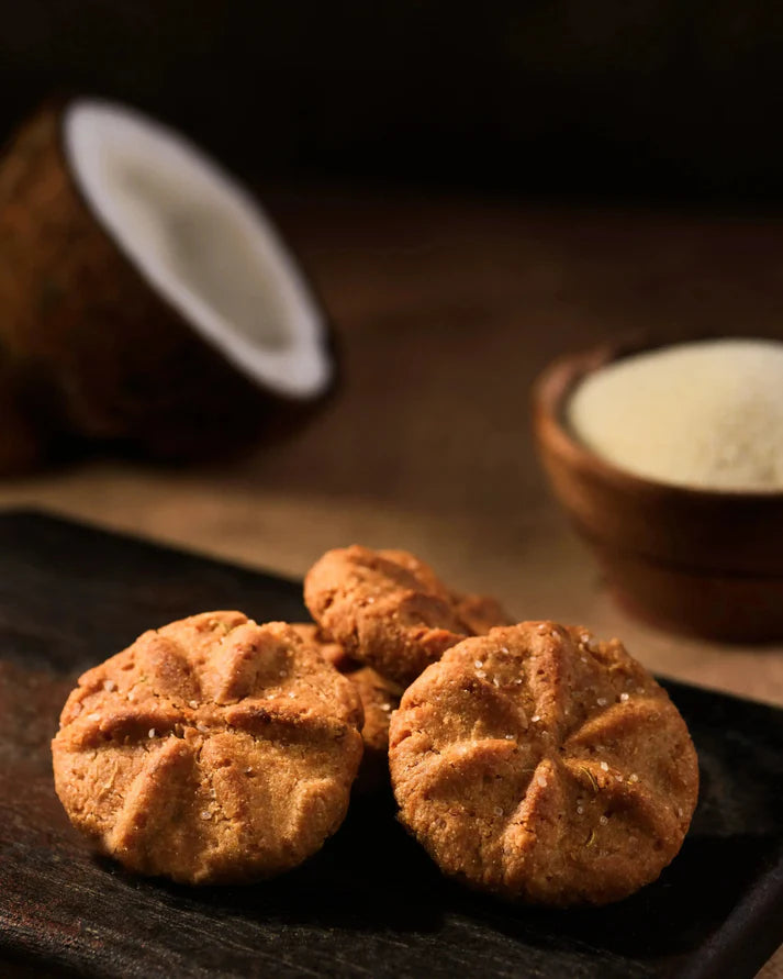 Coconut Magic Thekua - Tropical Twist on Traditional Sweet (250g)